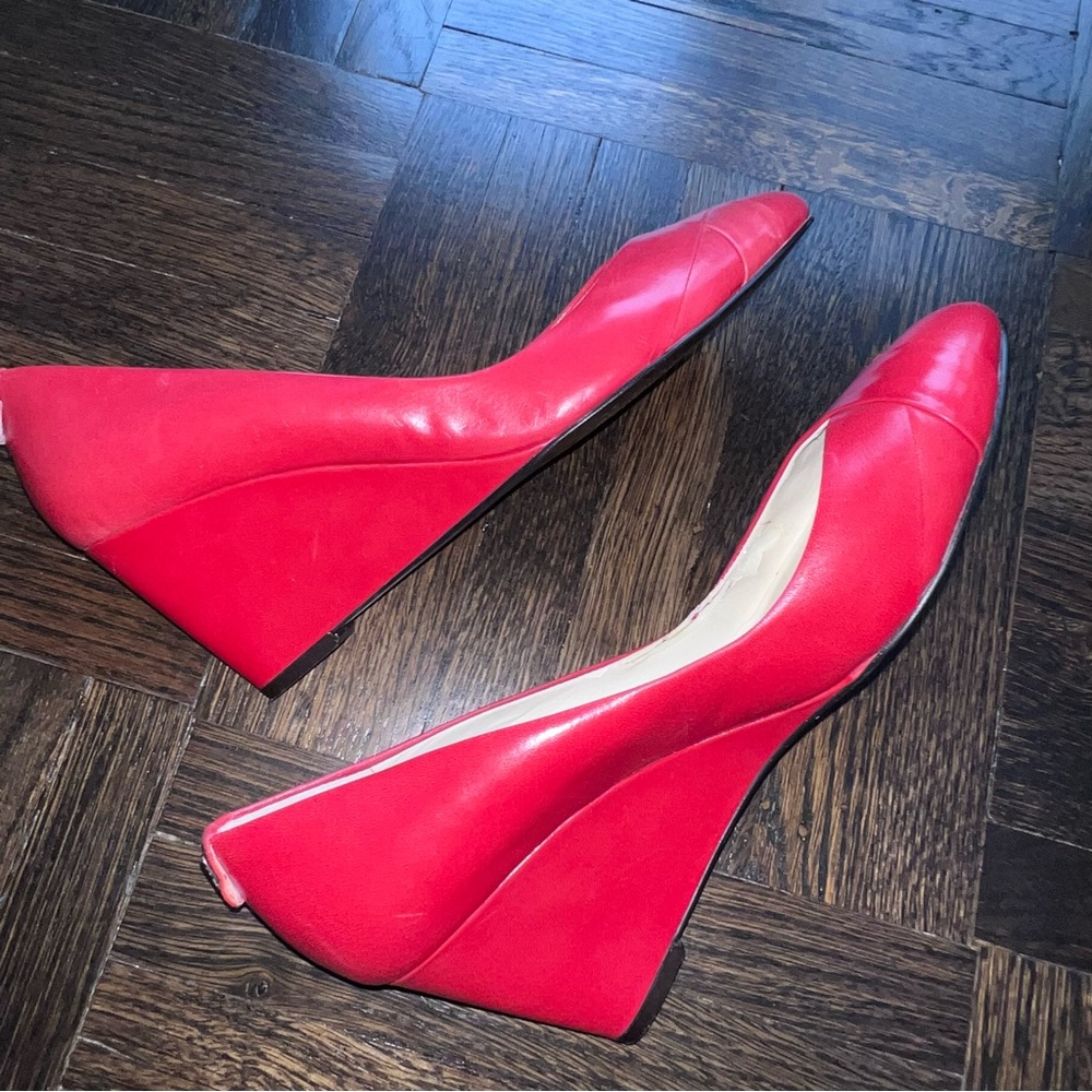 Ralph Lauren Leather Wedges